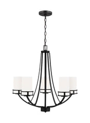 Robie Collection - Five Light Chandelier | Finish: Midnight Black - 3121605-112