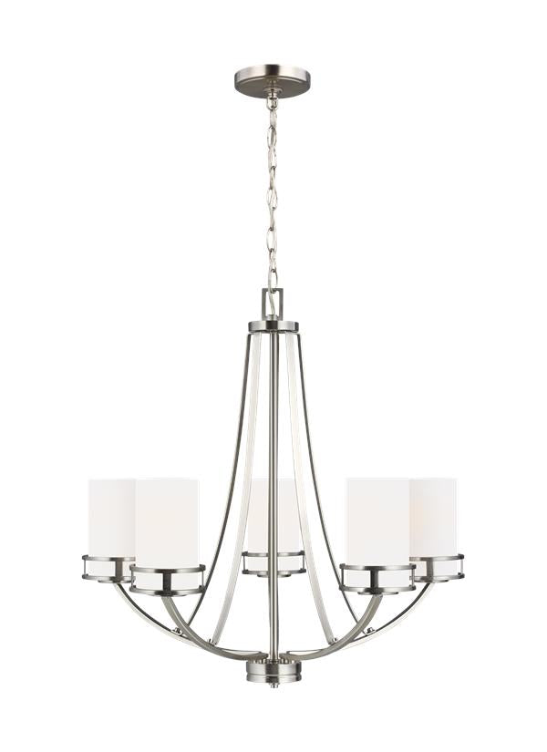 Robie Collection - Five Light Chandelier | Finish: Brushed Nickel - 3121605-962