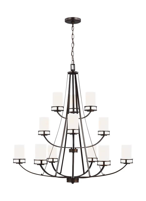 Robie Collection - Twelve Light Chandelier | Finish: Burnt Sienna - 3121612EN3-710