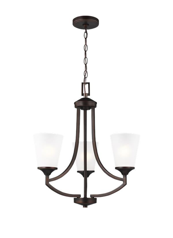 Hanford Collection - Three Light Chandelier | Finish: Burnt Sienna - 3124503EN3-710