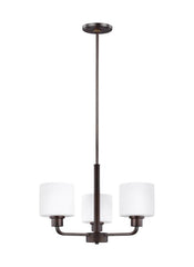 3128803-710, Three Light Chandelier , Canfield Collection