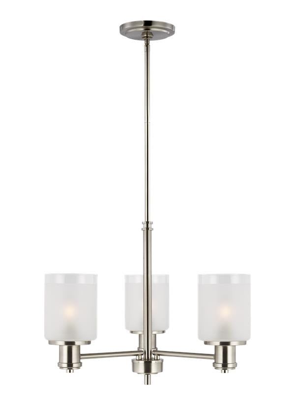 Norwood Collection - Three Light Chandelier | Finish: Brushed Nickel - 3139803EN3-962