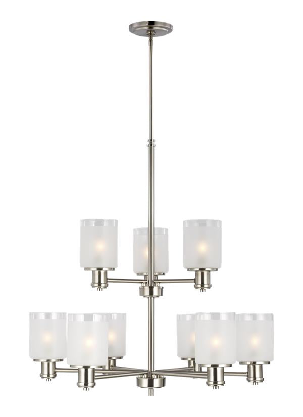 Norwood Collection - Nine Light Chandelier | Finish: Brushed Nickel - 3139809EN3-962