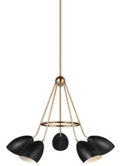 Summer Collection - Five Light Chandelier | Finish: Satin Bronze / Midnight Black - 3175905-112
