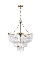 Jackie Collection - Six Light Chandelier | Finish: Satin Bronze - 3180706-848