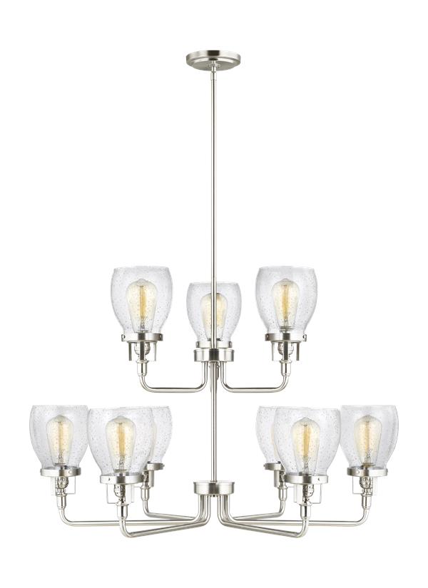 Belton Collection - Nine Light Up Chandelier | Finish: Brushed Nickel - 3214509-962