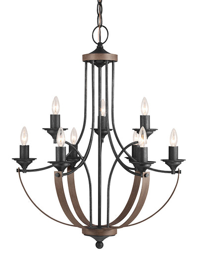 3280409-846, Nine Light Chandelier , Corbeille Collection