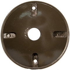 4 in. Round Weatherproof Covers - One Hole 1/2 in. Bronze
