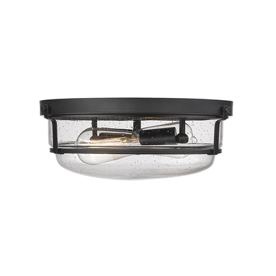 Millennium Lighting Two Light Flush Mount Ceiling Light, Mayson Collection, (Available in Brushed Nickel or Matte Black Finish)