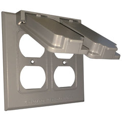 Two Gang Weatherproof Covers, 2 Duplex Receptacles
