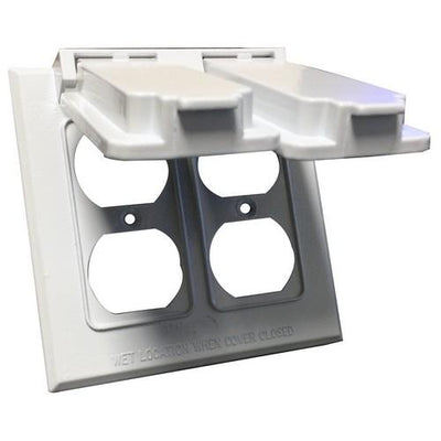 Two Gang Weatherproof Covers, 2 Duplex Receptacles