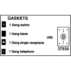 1 Gang Switch/Receptacle Gasket