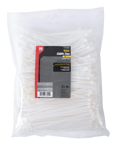 Gardner Bender 46-308MN Cable tie, 8", 75lb, Natural; 1,000/bag