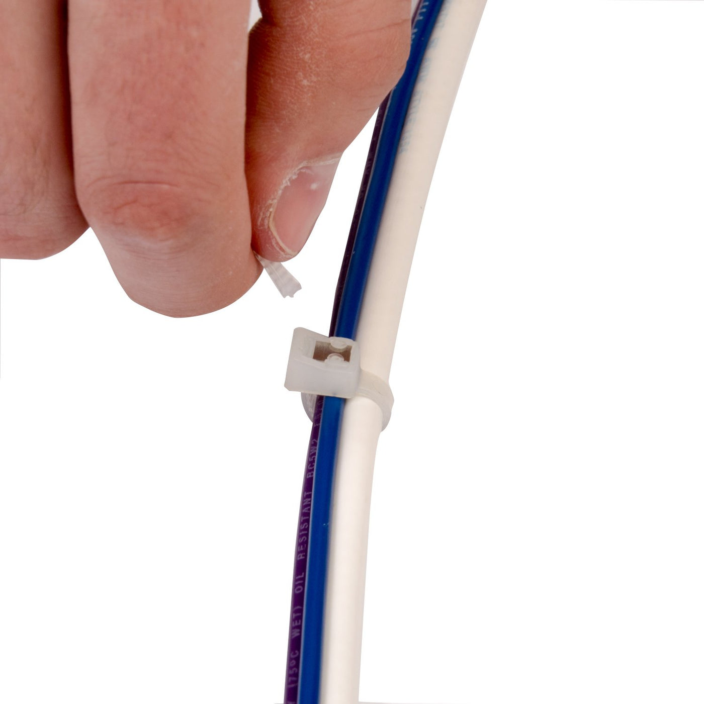 Gardner Bender 46-308SC 8" Self Cutting Cable Tie, natural, 50lb; 50 per bag