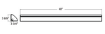 Westgate 4 Foot LED Linear Corner Stairwell / Corridor Light, CCT and Wattage Selectable, 120-277V