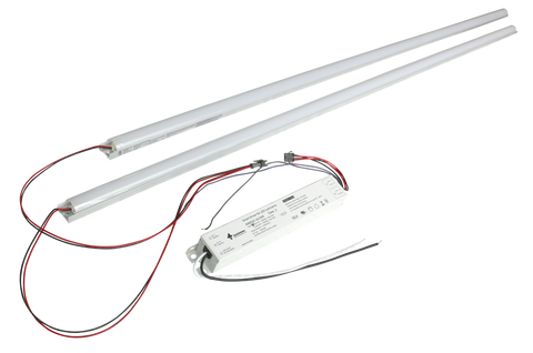4 Foot LED Magnetic Strip Retrofit Kit for Linear Fixtures, 36W or 50W, 120-277V, 4000K or 5000K