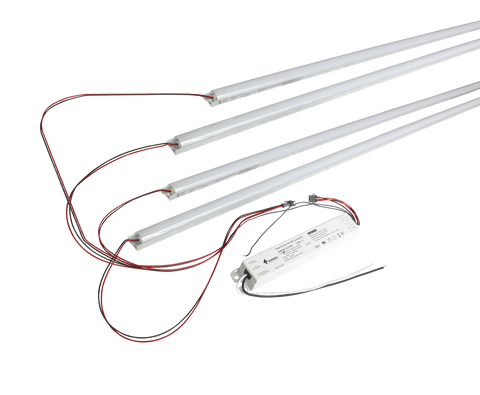 4 Foot LED Magnetic Strip Retrofit Kit for Linear Fixtures, 7320 Lumens, 60W, 5000K, 120-277V