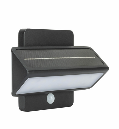 Architectural Solar Wall Accent Light w/Motion Sensor, 120 Lumens, 1.2W 6000K CCT