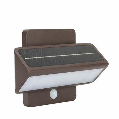 Architectural Solar Wall Accent Light w/Motion Sensor, 120 Lumens, 1.2W 6000K CCT