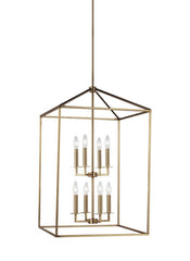 Perryton Collection - Large Eight Light Hall / Foyer | Finish: Satin Bronze - 5115008-848