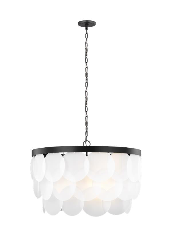Mellita Collection - Eight Light Pendant | Finish: Midnight Black - 5202508-112