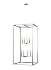 Moffet Street Collection - Extra Large Eight Light Hall / Foyer | Finish: Brushed Nickel / Chrome - 5234508EN-962