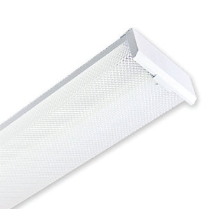 4 Foot 2 Lamp Wrap A-Round Fixture, LED T8 Tube Ready, 120-277V