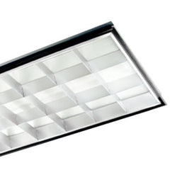 2 x 4 Foot LED 18 Cell Parabolilc Troffer, LED T8 Tube Ready (3 lamps), 120-277V