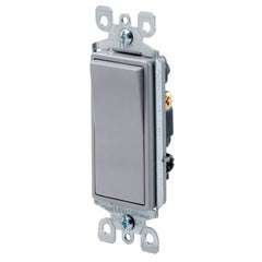 Single Pole Rocker Switch, 15 Amp, 120/277 Volt (White, Black, Gray, Ivory, Light Almond, Brown)