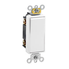 Three Way Rocker Switch, 20 Amp, 120/277 Volt (White, Black, Ivory, Light Almond, Gray, Brown, Red)