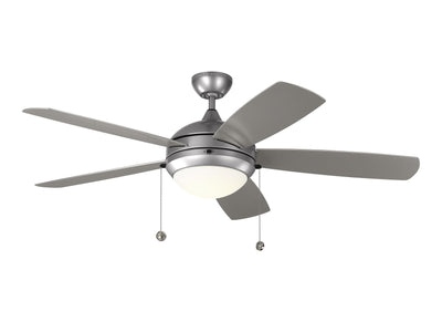 52" Discus Outdoor Fan - Painted Brushed Steel