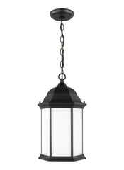 Sevier Collection - One Light Outdoor Pendant | Finish: Black - 6238751-12