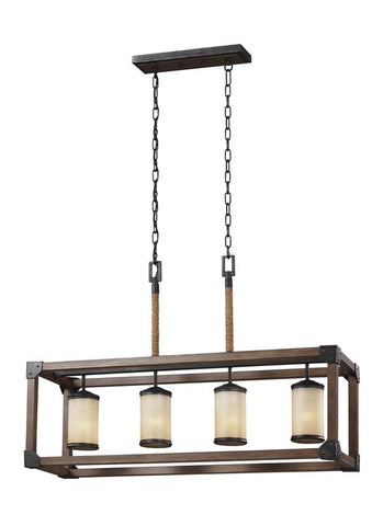 6613304-846, Four Light Island Pendant , Dunning Collection