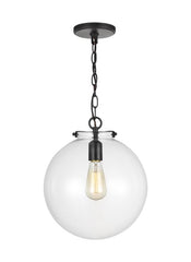 Kate Collection - One Light Sphere Pendant | Finish: Midnight Black - 6692101-112