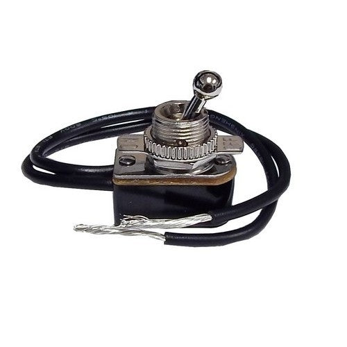 Medium Duty Short Ball Bat Toggle Switch SPST On-Off 6 in. Leads with ...