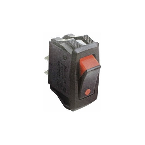 Dual Color Rocker Switch SPST On-Off Quick Connect Spade Terminals