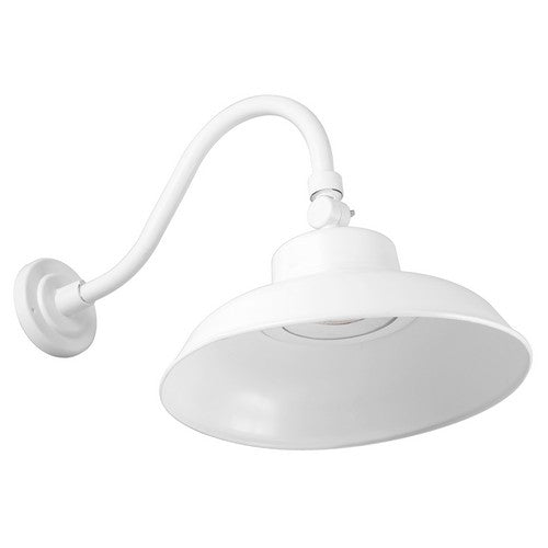 14" LED Driverless Gooseneck Floods, 40 Watt, 3000K, 4000K, or 5000K, White Finish