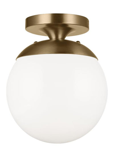 7518-848, One Light Wall / Ceiling Semi-Flush Mount , Leo - Hanging Globe Collection