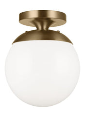 7518-04, One Light Wall / Ceiling Semi-Flush Mount , Leo - Hanging Globe Collection