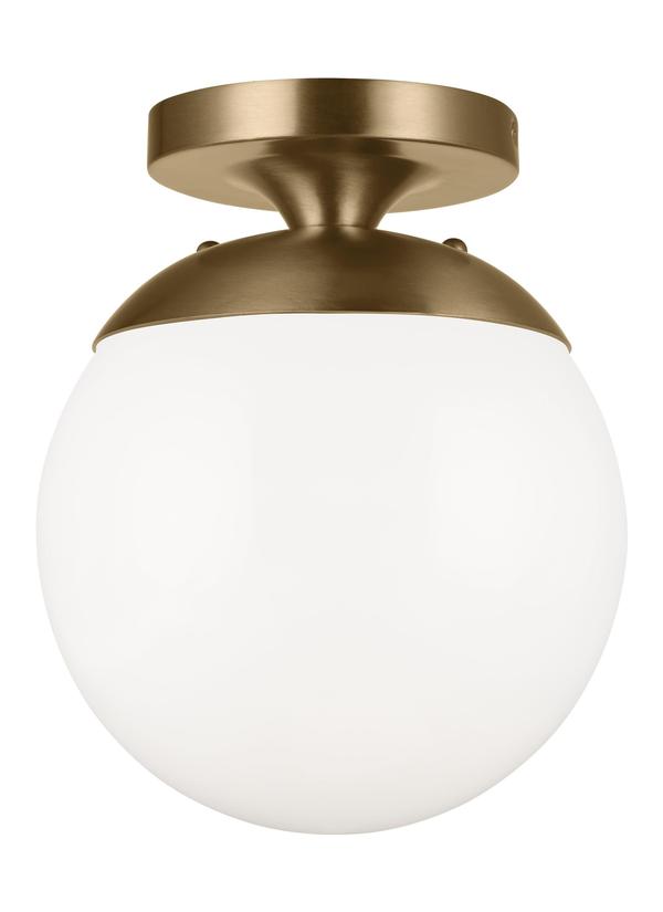 7518EN3-848, One Light Wall / Ceiling Semi-Flush Mount , Leo - Hanging Globe Collection