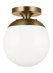 7518EN3-04, One Light Wall / Ceiling Semi-Flush Mount , Leo - Hanging Globe Collection