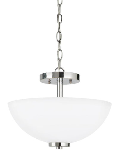 77160-05, Two Light Semi-Flush Convertible Pendant , Oslo Collection