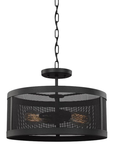 7728502-12, Two Lgiht Semi-Flush Convertible Pendant , Gereon Collection