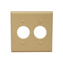 Lexan Wall Plates 2 Gang 2 Single Receptacle 1.406