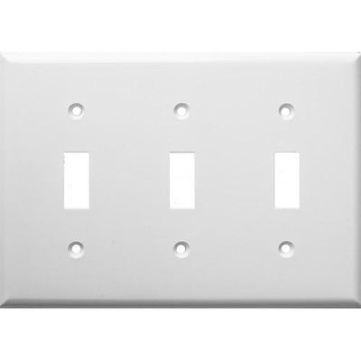 Lexan Wall Plates 3 Gang Midsize Toggle Switch