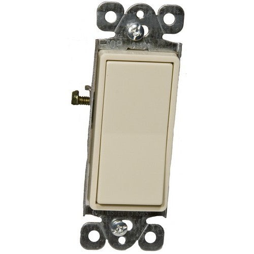Commercial Grade Decorative Switches -Ivory Single Pole 20A 120-277V