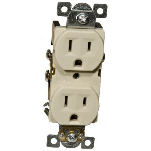 Commercial Duplex Receptacle -15A 125V Ivory