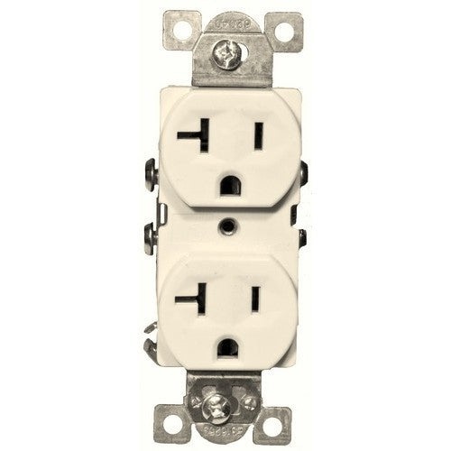 Commercial Duplex Receptacle -20A 125V White