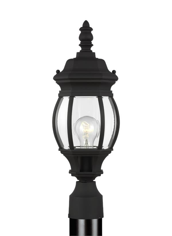 Wynfield Collection - Small One Light Outdoor Post Lantern | Finish: Black - 82202-12