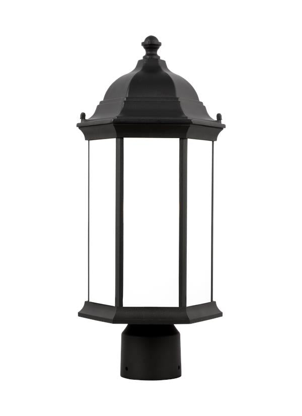 Sevier Collection - Medium One Light Outdoor Post Lantern | Finish: Black - 8238651-12